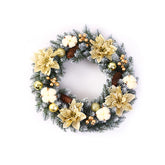 Coronita pentru Craciun Kadeny, 50 cm, din brad artificial, decorata cu conuri, globulete, flori, Multicolor