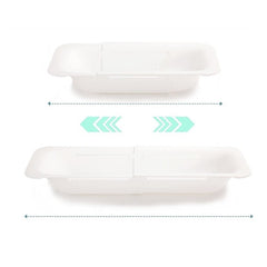 Cos de Scurgere pentru Chiuveta de Bucatarie, Kadeny, Plastic, Telescopic, 36x20x5 cm, Alb