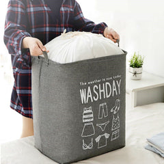 Cos de Rufe, Kadeny, 72 L, Textil, 30x40x60 cm, Gri, Cu Imprimeu