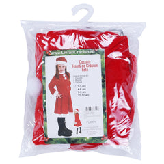 Costum Craciunita Kadeny® Fata, 1-3 ani, 3 piese, Catifea
