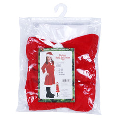 Costum Craciunita Kadeny® Fata, 4-6 ani, 3 piese, Catifea