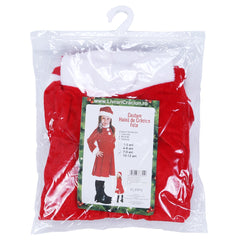 Costum Craciunita Kadeny® Fata, 7-9 ani, 3 piese, Catifea