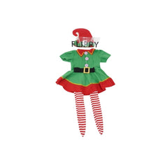 Costum Spiridus, Kadeny, Fete, 1-3 ani, Verde, Poliester