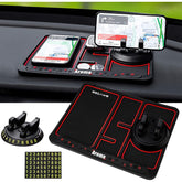 Covoras Pad/Suport Auto 4 in 1 Kadeny, Anti alunecare Bord, Universal, Suport Auto Telefon, Tableta, Gps, Rotire 360 ° Multifuntional, Numar telefon, Aroma, Negru