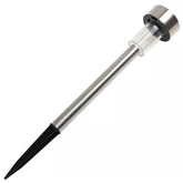Lampa solara LED de exterior pentru gradina Kaveny, dispersor normal, 0.06W, Inox, 29 cm