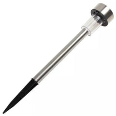 Lampa solara LED de exterior pentru gradina Kaveny, dispersor normal, 0.06W, Inox, 29 cm