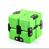 Cub antistres, Fidget Toy, Infinity Magic Cube, Verde, 4x4x4 cm