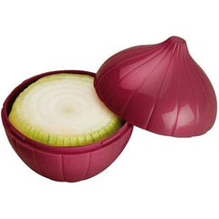 Cutie Alimentara, Kadeny, Model Ceapa, din Plastic, 11 x 11 x 12 cm, 500 ml, Rosu