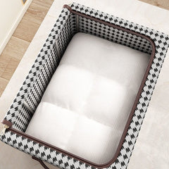 Cutie de Depozitare Pliabila, Kaveny, Cu fermoar, 66 L, Textile, 50x40x33 cm, Design Zebra