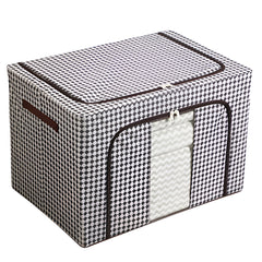 Cutie de Depozitare Pliabila, Kaveny, Cu fermoar, 66 L, Textile, 50x40x33 cm, Design Zebra
