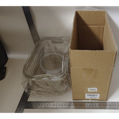 Cutie de Depozitare Portabila, Kadeny, cu Separator pentru Gheata si Scurgere, Mentine Rece, Caserola Pranz, 25x16.5x11.5 cm, Gri/Transparent