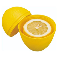 Cutie de depozitare si pastrare a alimentelor, Plastic, Kadeny, Model Lamaie, 8x8x11 cm, Galbena