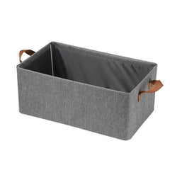 Cutie de Depozitare Tip Cos, Kaveny, Material Textil, Pliabila, 47x35x30 cm, 50 l, Cadru Metalic, cu Manere, Gri