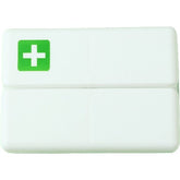Cutie depozitare medicamente, 7 compartimente sigilate individual, pliabila, portabila, Kaveny, Alb/Verde