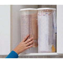 Cutie Depozitare Paine, Kadeny, din Plastic, 34 x 13 cm, Pastreaza Prospetimea, Capac Alb