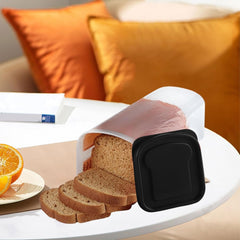 Cutie Depozitare Paine, Kadeny, din Plastic, 34 x 13 cm, Pastreaza Prospetimea, Capac Negru