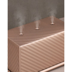 Tava pentru Paine, Kadeny, din Otel Carbon, 450 g, cu Capac, Antiaderenta, 21 x 11 x 11.5 cm, Roz Auriu