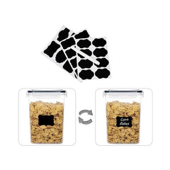 Cutii de depozitare alimente, Kadeny, Set din 8 Cutii pentru Condimente, Cereale, Cutii pentru Bucatarie, din Plastic PP, Cutii Alimentare, Diferite Dimensiuni, Transparente