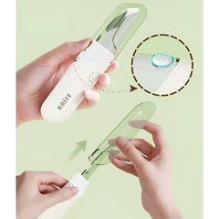 Cutit de Fructe Multifunctional, Kadeny, Razatoare, Curatator Fructe-Legume, Deschizator de Sticle, 18.1x3.8x2cm, Alb