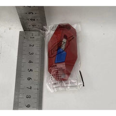 Cutter pentru Cutii, Kadeny, Varf Rotunjit si Zimtat, Tip Breloc, 6.5x3.5 cm, Rosu