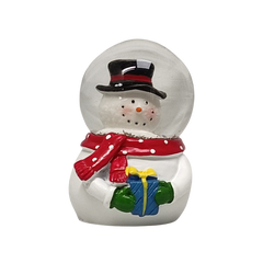 Glob din sticla Craciun CNX SK101, suport om de zapada