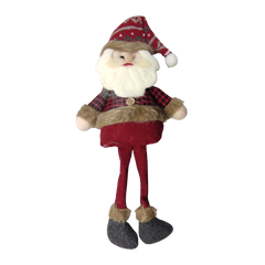 Decoratiuni Craciun CNX S12002A, Mos Craciun, textil, 30cm