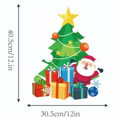 Decoratiune de Craciun, Kadeny, de Agatat, pentru Usa, Perete sau Brad, Sfoara Inclusa, 40.5 x 30.5 cm cm, din Hartie 350g, Model Brad, Multicolor