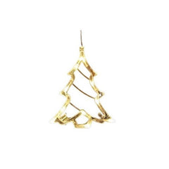 Decoratiune de Craciun Luminoasa in forma de Brad, 21x13 cm, cu Ventuza, Alb Cald, Kadeny