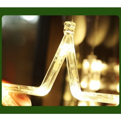 Decoratiune de Craciun Luminoasa in forma de Stea 19x18 cm, cu Ventuza, Alb Cald, Kadeny