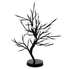 Decoratiune Luminoasa Arbore cu Baterii 48 LED -uri Alb Rece