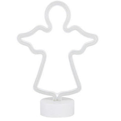 Decoratiune Luminoasa cu Baterii Ingeras 25 cm Alb Rece