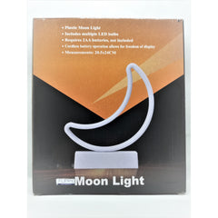 Decoratiune Luminoasa cu Baterii Semiluna 25 cm Albastru