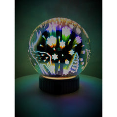 Decoratiune Luminoasa cu Baterii/USB 15 cm Glob Multicolor
