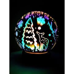 Decoratiune Luminoasa cu Baterii/USB 15 cm Glob Multicolor