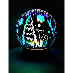Decoratiune Luminoasa cu Baterii/USB 15 cm Glob Multicolor