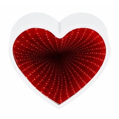 Decoratiune Luminoasa cu Baterii/USB Neon Model Inima Alb Rece 20 cm