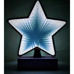 Decoratiune Luminoasa cu Baterii/USB Neon Model Stea 20 cm Alb Rece