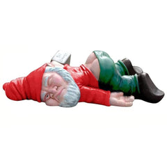 Decoratiune pentru Gradina, Kadeny, Model Pitic de Gradina Beat, Statuie Amuzanta pentru Gradina, Decor pentru Gradina, Gnom Beat, 12 cm, Rosu