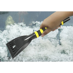 Perie de Zapada cu Racleta pentru Masina, Kadeny, Multifunctionala, Rotativa, Demontabila, cu Maner Antiderapant, Aluminiu, Plastic, Fragmentarea Ghetii de pe Parbriz, Solutia pentru Iarna, pentru Dezghetare, 54x10.5x27 cm, Galbena