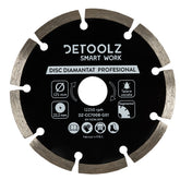 Disc diamantat segmentat Detoolz 125x22.2mm, taiere uscata