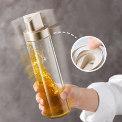 Dispenser pentru Ulei, Kadeny, Deschidere si Inchidere Automata a Rezervorul, cu Inductie Gravitationala, 500 ml, 26.1x6.2x6.2cm, Gri