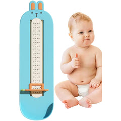 Dispozitiv de Masurat Talpa Piciorului pentru Bebelusi, Kaveny, 6-24, Model Iepuras, Albastru
