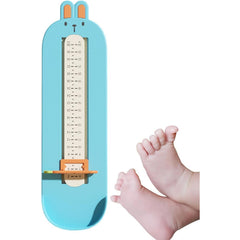 Dispozitiv de Masurat Talpa Piciorului pentru Bebelusi, Kaveny, 6-24, Model Iepuras, Albastru