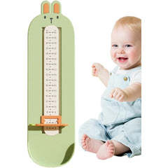 Dispozitiv de Masurat Talpa Piciorului pentru Bebelusi, Kaveny, 6-24, Model Iepuras, Verde