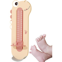 Dispozitiv de Masurat Talpa Piciorului pentru Bebelusi, Kaveny, 9-24, Model Dinozaur, Roz