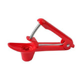 Dispozitiv de Scos Samburi, Kaveny, Manual, cu 1 Gaura, pentru Cirese/Masline, 20.5 x 3.8 x 13 cm, din ABS+Otel Inoxidabil, cu Maner, Rosu
