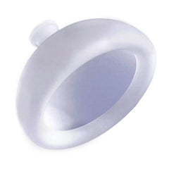 Dispozitiv Terapeutic Sputa, Kaveny, Cupa pentru Terapie Toracica, Dispozitiv de Eructare, pentru Adulti si Copii, 10 x 6.5 cm, din Silicon, Alb