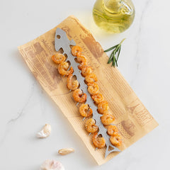 Forma pentru Frigarui, Kadeny, Model Oase de Peste, din Otel Inoxidabil, Instrument pentru Gratar, BBQ, cu Deschizator de Sticle, 30x6 cm, Argintie