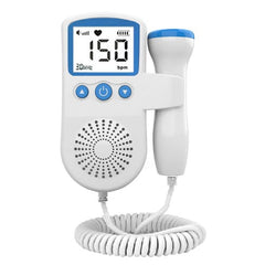 Monitor Fetal Doppler, Kaveny, Monitorizare Sarcina, Ritm Cardiac, Ecran LCD 4.5 cm, 2 x Baterii AA (neincluse), Portabil, din ABS, 12.8 x 9.6 x 3 cm, Utilizare de la 9 Saptamani, Albastru