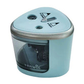 Ascutitoare Electrica cu 2 Gauri, Kaveny, Gri, Baterii 4 x AA (neincluse), 7.5 x 7.5 x 7.5 cm, Albastru